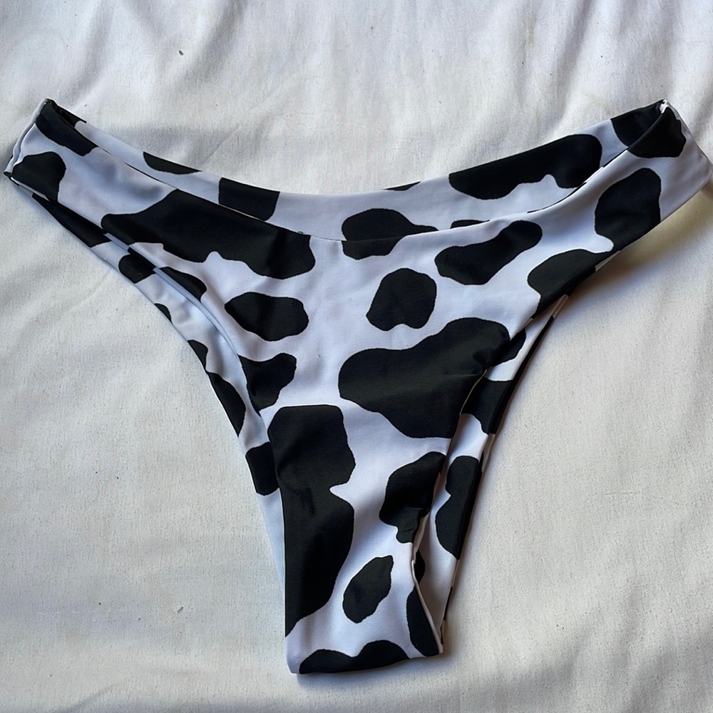 Cow Print Bathing Suit Bottoms
